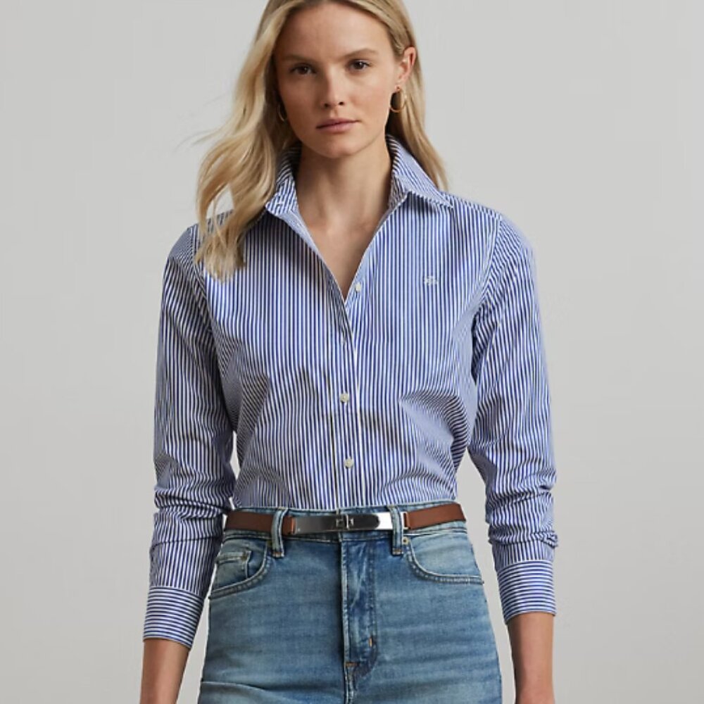 LAUREN RALPH LAUREN 100% COTTON SHIRT SIZE PM